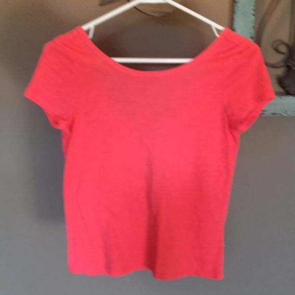 Aeropostale open back crop top coral size S - Picture 2 of 4
